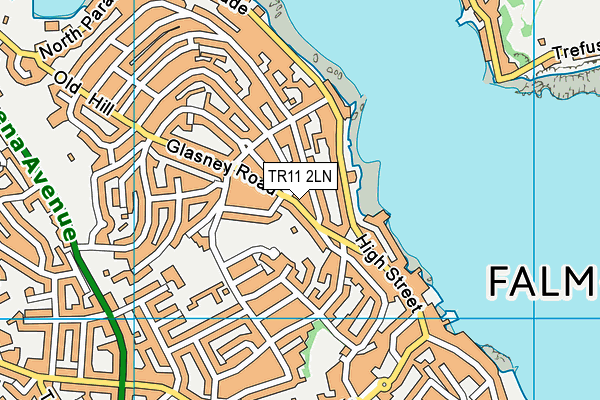 TR11 2LN map - OS VectorMap District (Ordnance Survey)
