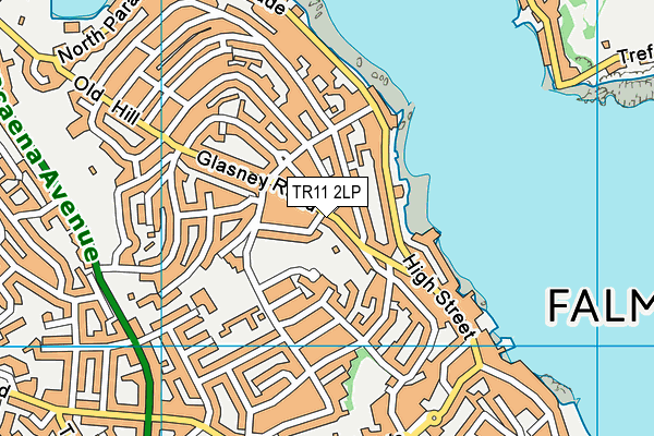 TR11 2LP map - OS VectorMap District (Ordnance Survey)