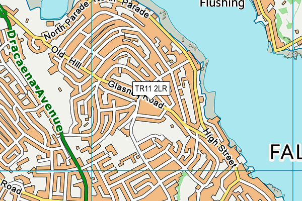 TR11 2LR map - OS VectorMap District (Ordnance Survey)