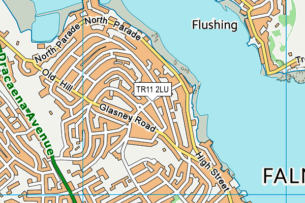 TR11 2LU map - OS VectorMap District (Ordnance Survey)