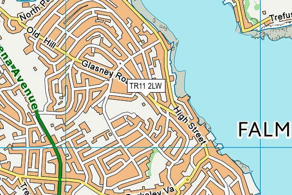 TR11 2LW map - OS VectorMap District (Ordnance Survey)