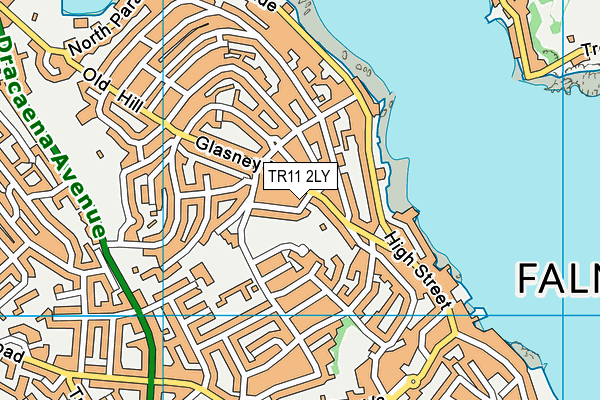 TR11 2LY map - OS VectorMap District (Ordnance Survey)