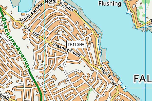 TR11 2NA map - OS VectorMap District (Ordnance Survey)