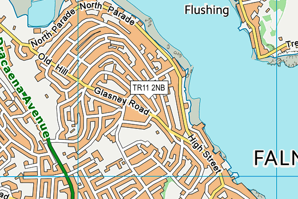 TR11 2NB map - OS VectorMap District (Ordnance Survey)