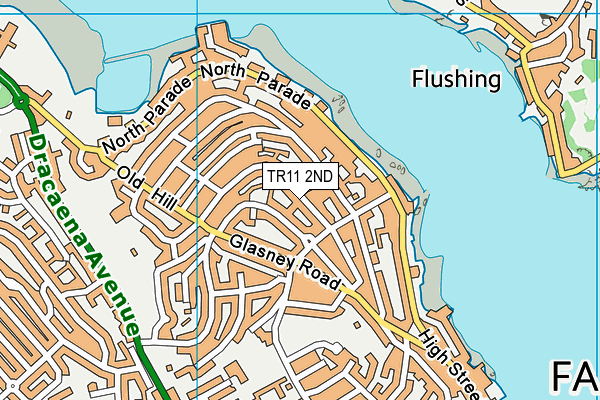 TR11 2ND map - OS VectorMap District (Ordnance Survey)