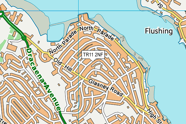 TR11 2NF map - OS VectorMap District (Ordnance Survey)