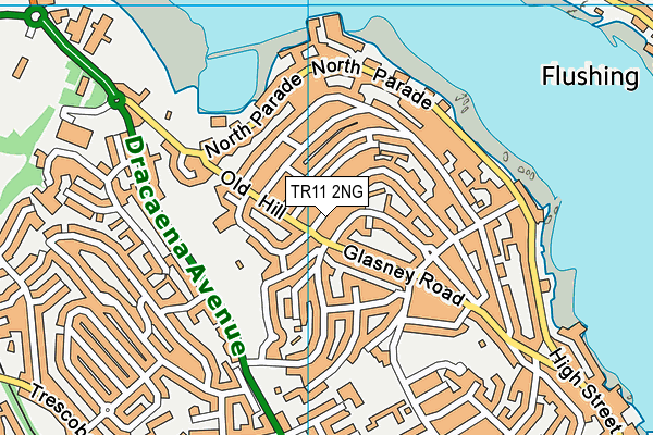 TR11 2NG map - OS VectorMap District (Ordnance Survey)