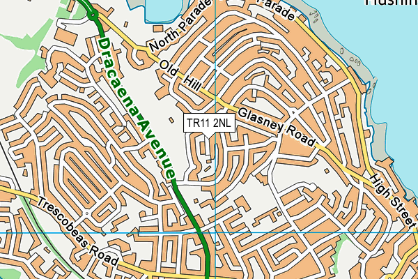 TR11 2NL map - OS VectorMap District (Ordnance Survey)