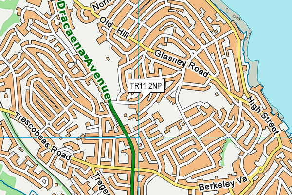 TR11 2NP map - OS VectorMap District (Ordnance Survey)