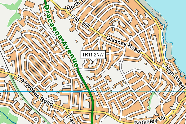 TR11 2NW map - OS VectorMap District (Ordnance Survey)