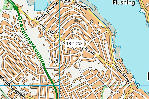TR11 2NX map - OS VectorMap District (Ordnance Survey)