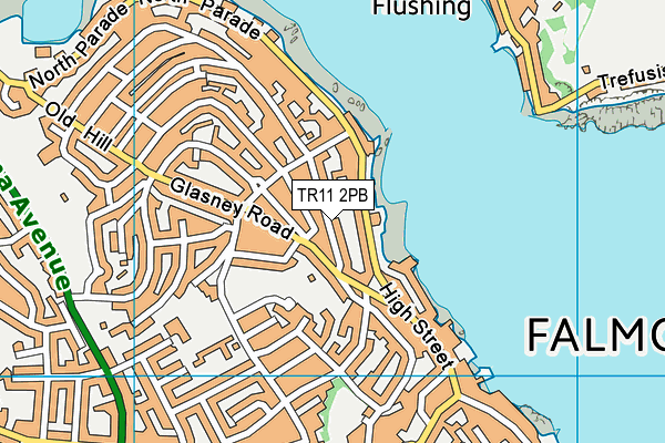 TR11 2PB map - OS VectorMap District (Ordnance Survey)
