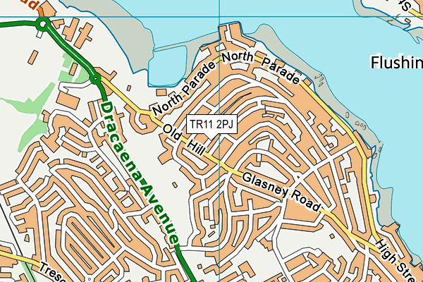 TR11 2PJ map - OS VectorMap District (Ordnance Survey)