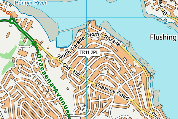 TR11 2PL map - OS VectorMap District (Ordnance Survey)