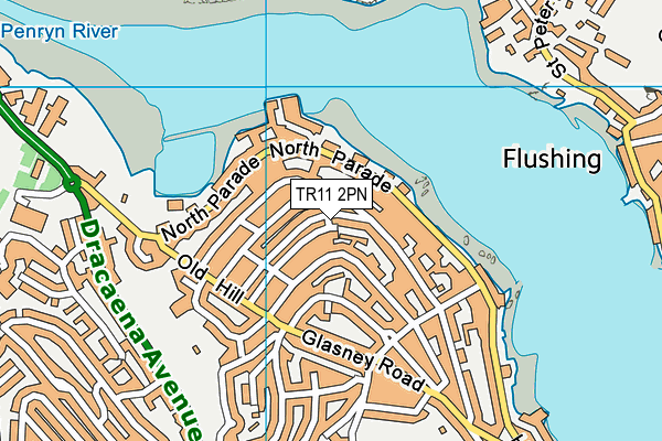 TR11 2PN map - OS VectorMap District (Ordnance Survey)