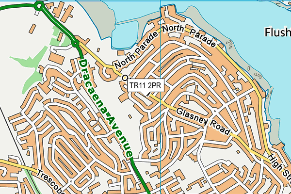 TR11 2PR map - OS VectorMap District (Ordnance Survey)