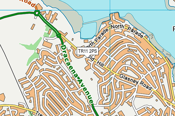 TR11 2PS map - OS VectorMap District (Ordnance Survey)