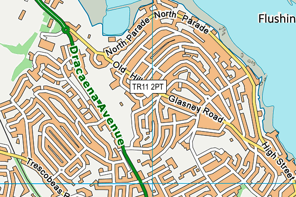 TR11 2PT map - OS VectorMap District (Ordnance Survey)