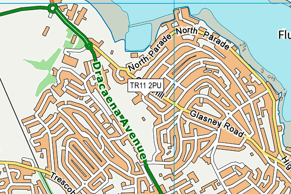 TR11 2PU map - OS VectorMap District (Ordnance Survey)