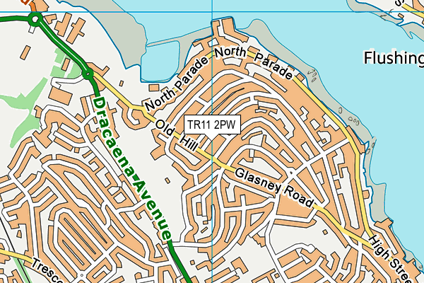 TR11 2PW map - OS VectorMap District (Ordnance Survey)