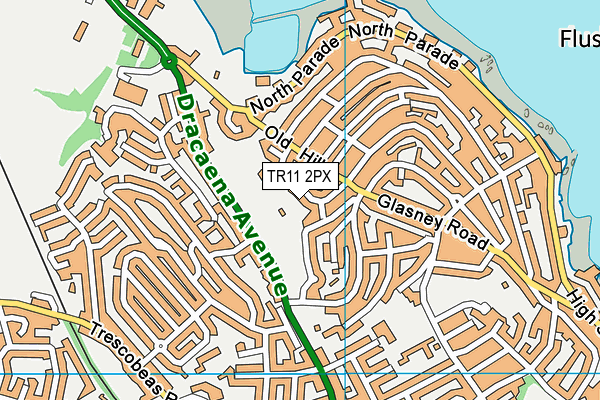 TR11 2PX map - OS VectorMap District (Ordnance Survey)