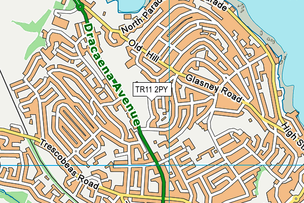 TR11 2PY map - OS VectorMap District (Ordnance Survey)