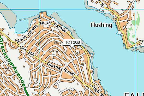 TR11 2QB map - OS VectorMap District (Ordnance Survey)