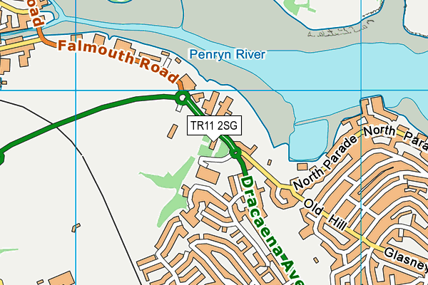 TR11 2SG map - OS VectorMap District (Ordnance Survey)