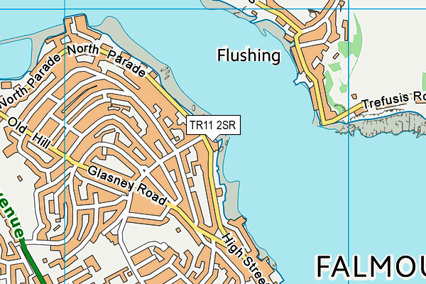 TR11 2SR map - OS VectorMap District (Ordnance Survey)