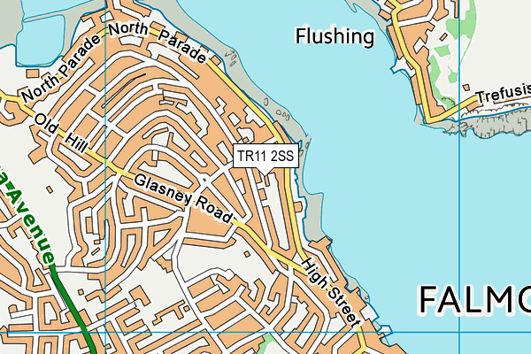 TR11 2SS map - OS VectorMap District (Ordnance Survey)