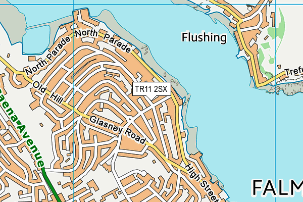 TR11 2SX map - OS VectorMap District (Ordnance Survey)