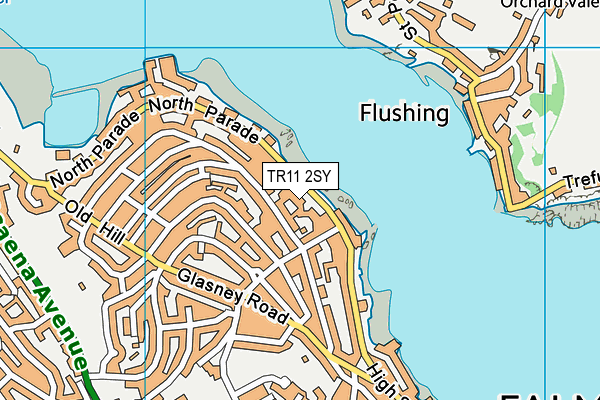 TR11 2SY map - OS VectorMap District (Ordnance Survey)