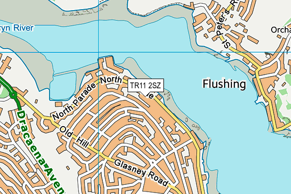TR11 2SZ map - OS VectorMap District (Ordnance Survey)