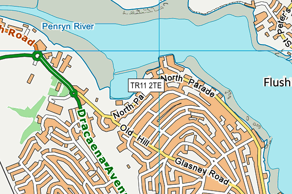 TR11 2TE map - OS VectorMap District (Ordnance Survey)