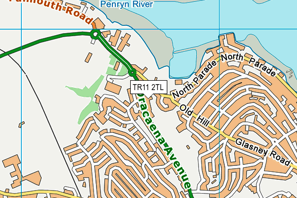TR11 2TL map - OS VectorMap District (Ordnance Survey)