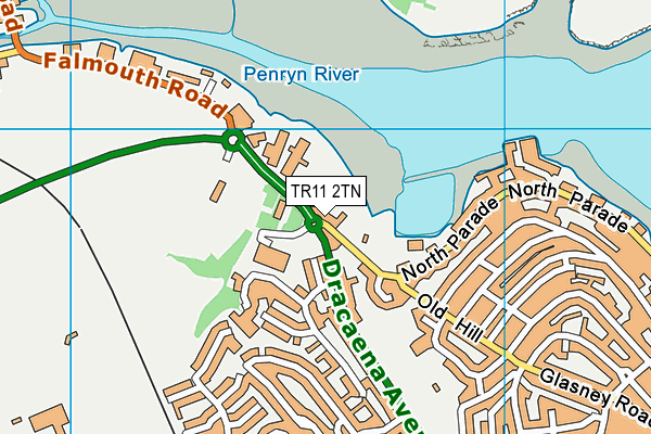 TR11 2TN map - OS VectorMap District (Ordnance Survey)