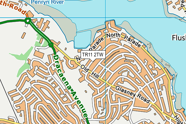 TR11 2TW map - OS VectorMap District (Ordnance Survey)