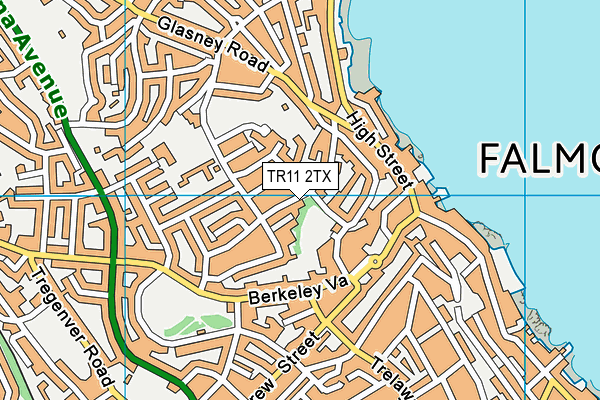TR11 2TX map - OS VectorMap District (Ordnance Survey)