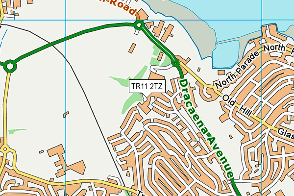 TR11 2TZ map - OS VectorMap District (Ordnance Survey)