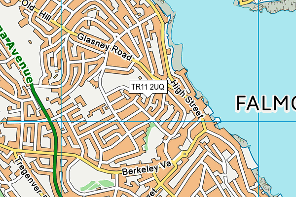 TR11 2UQ map - OS VectorMap District (Ordnance Survey)