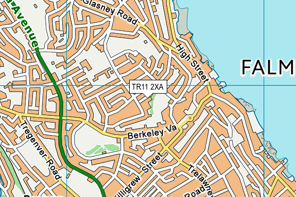 TR11 2XA map - OS VectorMap District (Ordnance Survey)