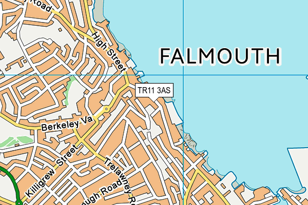 Fpg Falmouth map (TR11 3AS) - OS VectorMap District (Ordnance Survey)