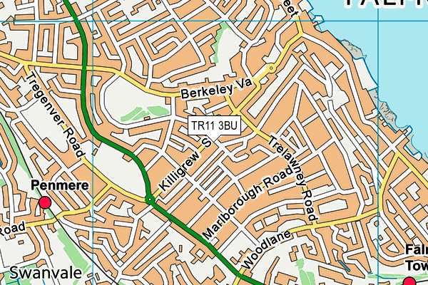 TR11 3BU map - OS VectorMap District (Ordnance Survey)