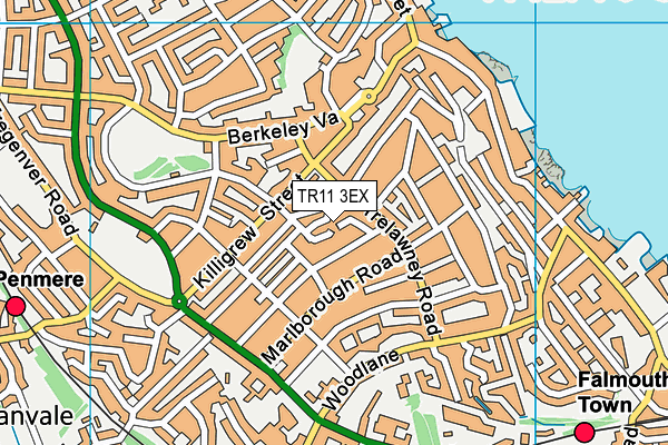 TR11 3EX map - OS VectorMap District (Ordnance Survey)