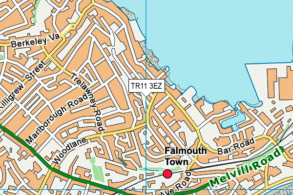 TR11 3EZ map - OS VectorMap District (Ordnance Survey)