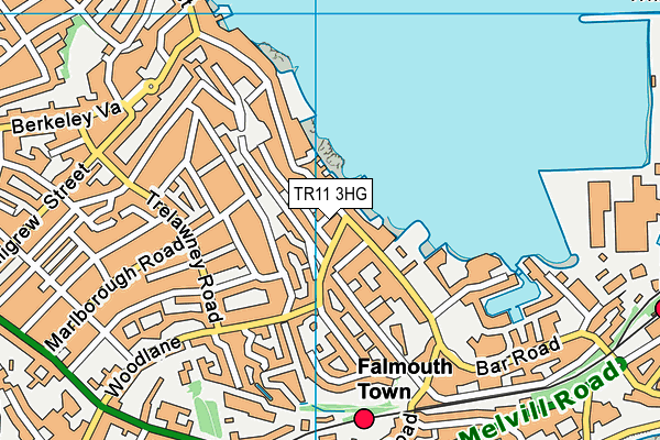 TR11 3HG map - OS VectorMap District (Ordnance Survey)