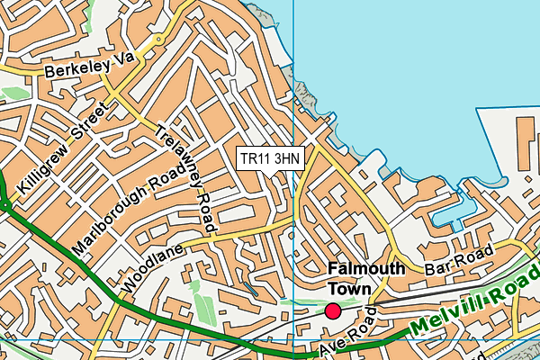 TR11 3HN map - OS VectorMap District (Ordnance Survey)