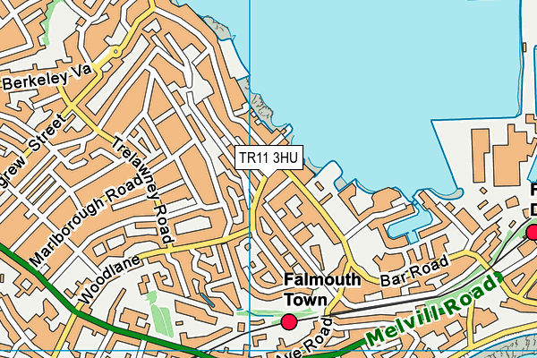 TR11 3HU map - OS VectorMap District (Ordnance Survey)