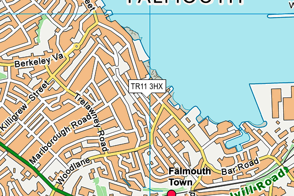 TR11 3HX map - OS VectorMap District (Ordnance Survey)