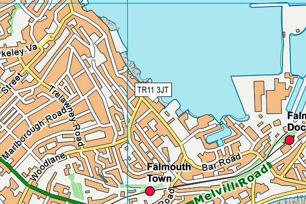 TR11 3JT map - OS VectorMap District (Ordnance Survey)